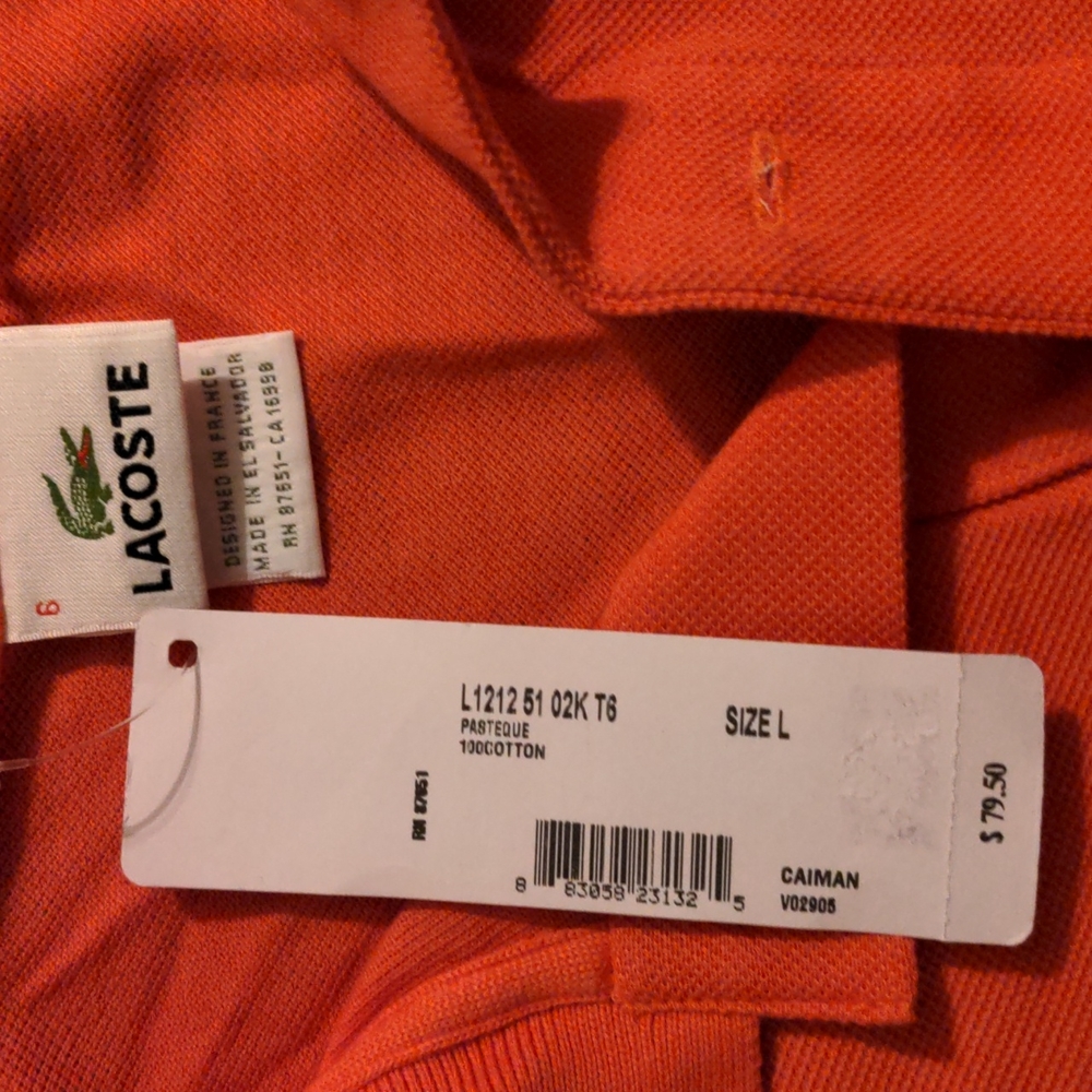Lacoste polo shirt, New With Tags!